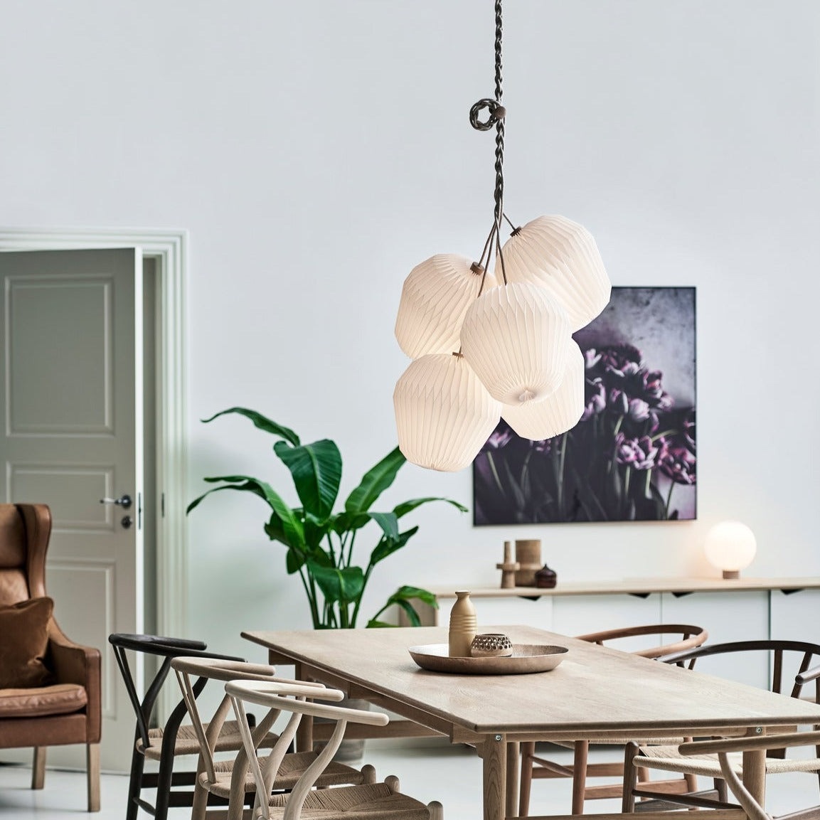 LE KLINT THE BOUQUET CHANDELIER Pendel 5 Skærme (udstillingsmodel)